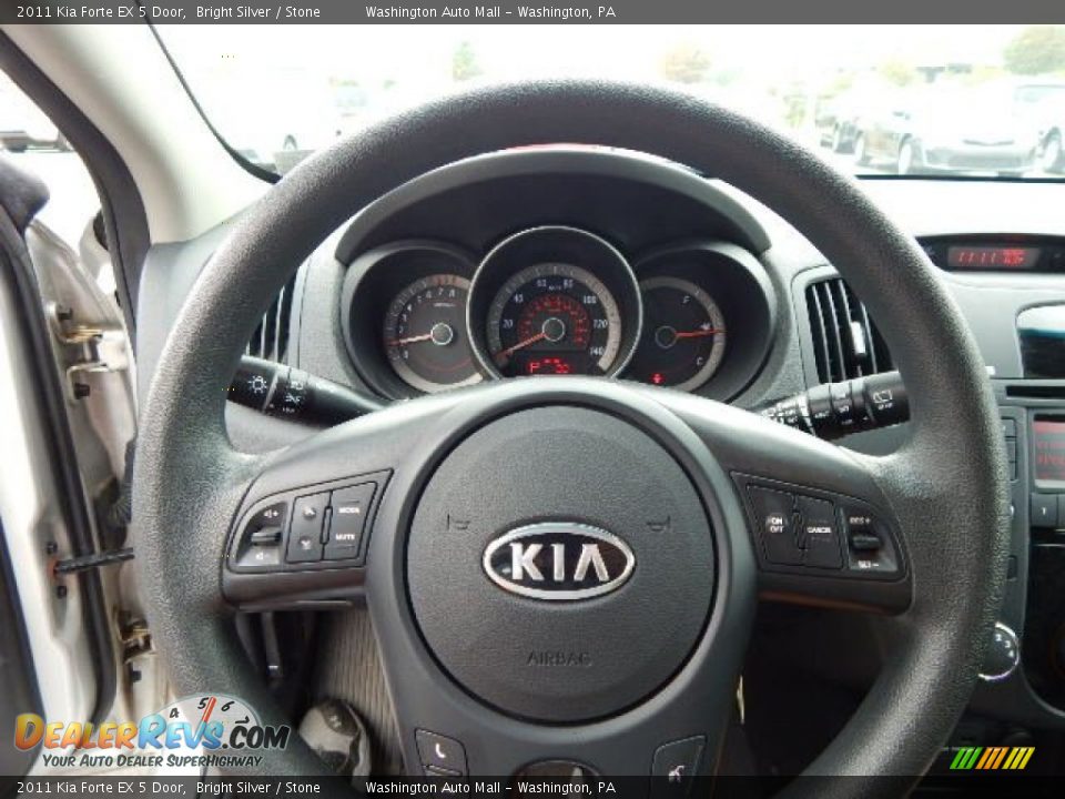 2011 Kia Forte EX 5 Door Bright Silver / Stone Photo #16