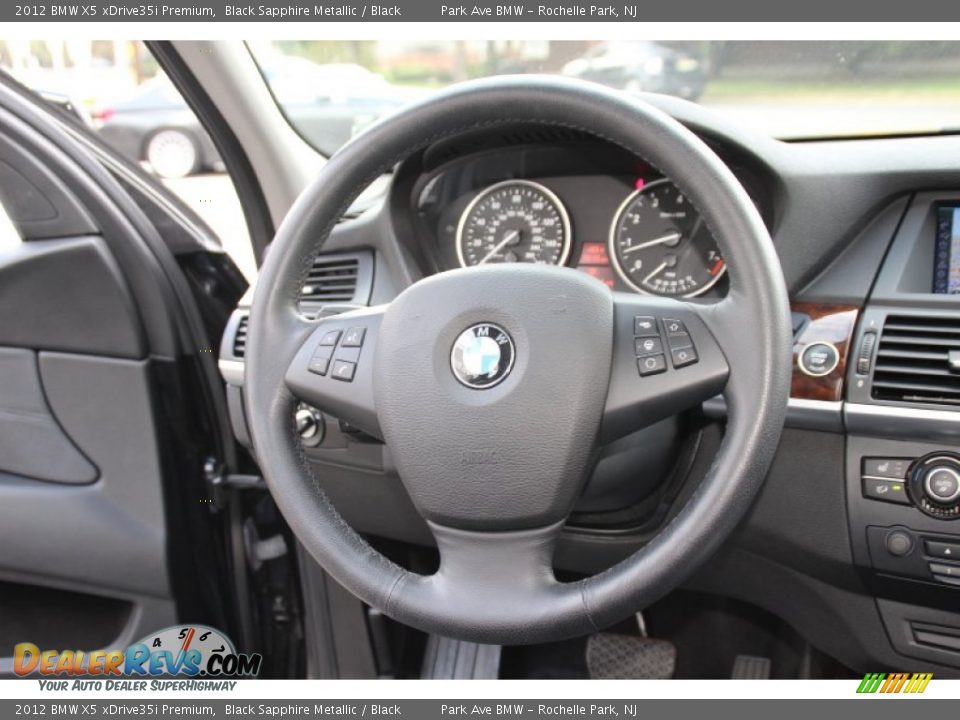2012 BMW X5 xDrive35i Premium Black Sapphire Metallic / Black Photo #19