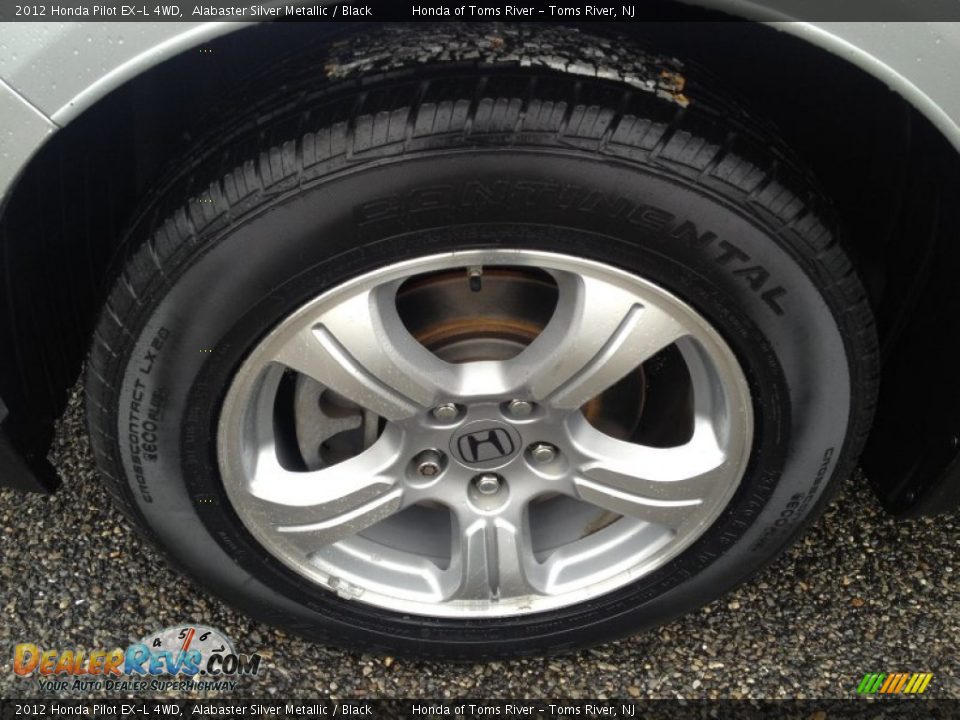 2012 Honda Pilot EX-L 4WD Alabaster Silver Metallic / Black Photo #3