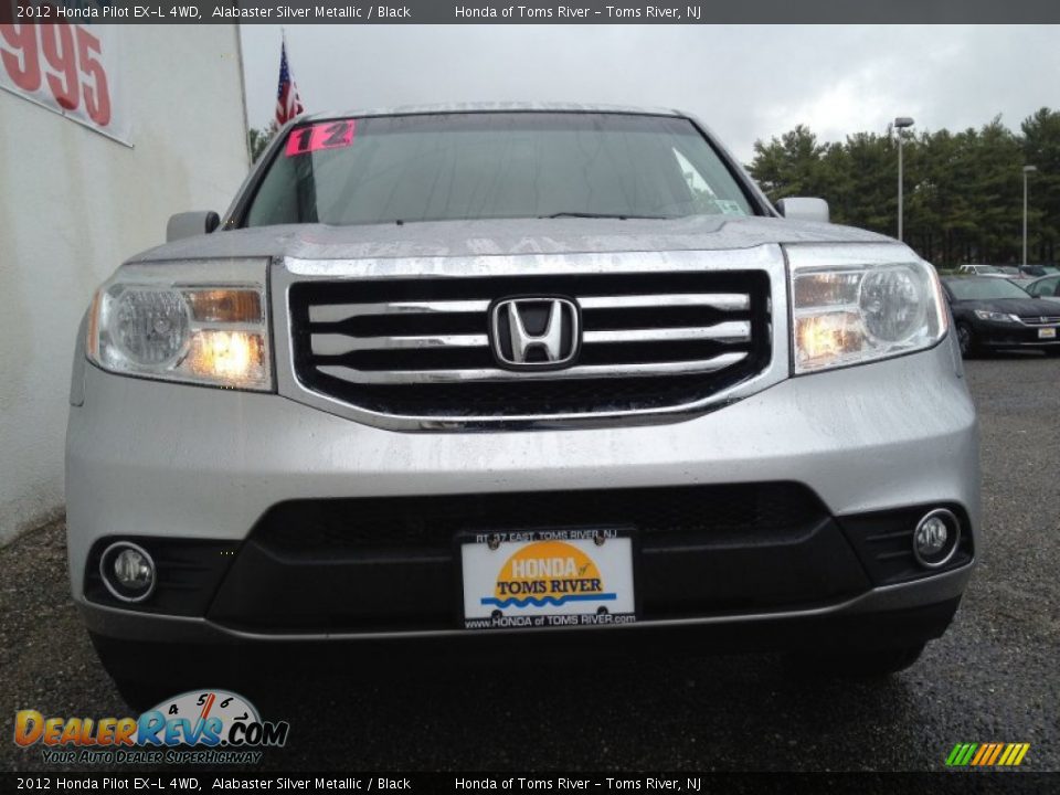 2012 Honda Pilot EX-L 4WD Alabaster Silver Metallic / Black Photo #4