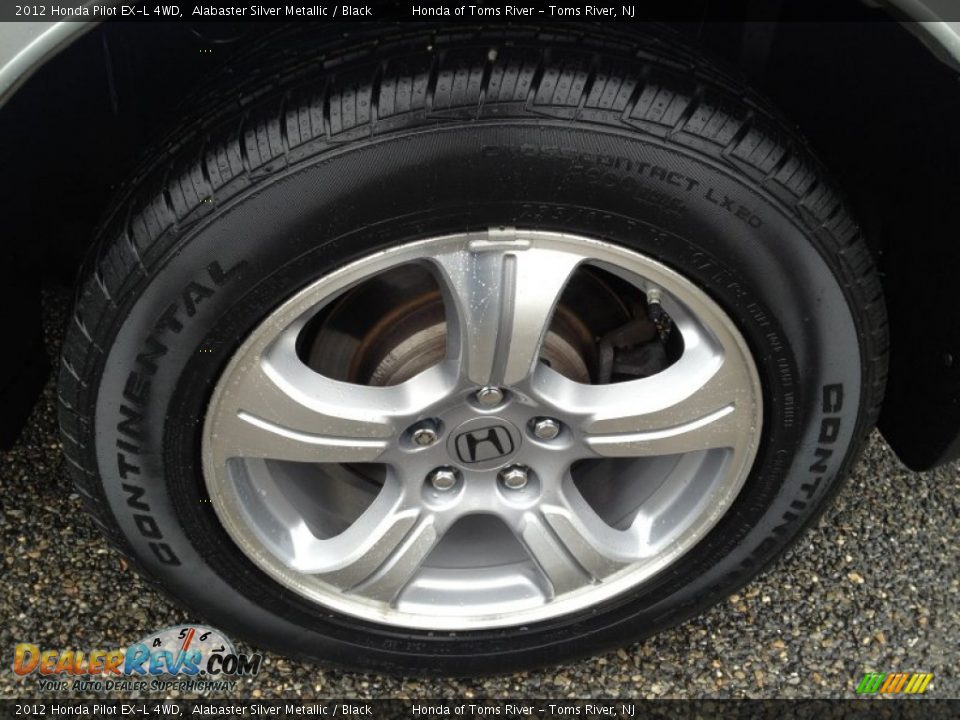 2012 Honda Pilot EX-L 4WD Alabaster Silver Metallic / Black Photo #6
