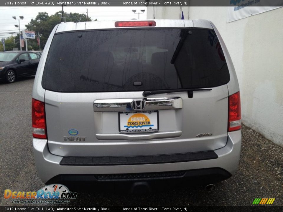 2012 Honda Pilot EX-L 4WD Alabaster Silver Metallic / Black Photo #8