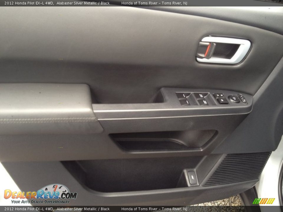 2012 Honda Pilot EX-L 4WD Alabaster Silver Metallic / Black Photo #16