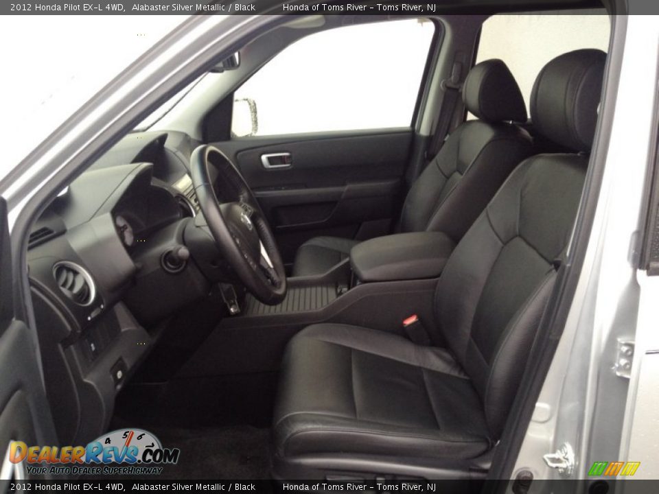 2012 Honda Pilot EX-L 4WD Alabaster Silver Metallic / Black Photo #17