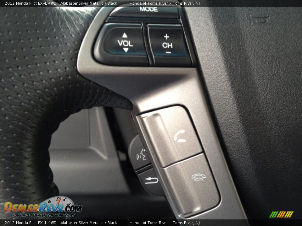 2012 Honda Pilot EX-L 4WD Alabaster Silver Metallic / Black Photo #21