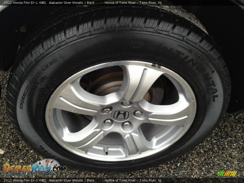 2012 Honda Pilot EX-L 4WD Alabaster Silver Metallic / Black Photo #24