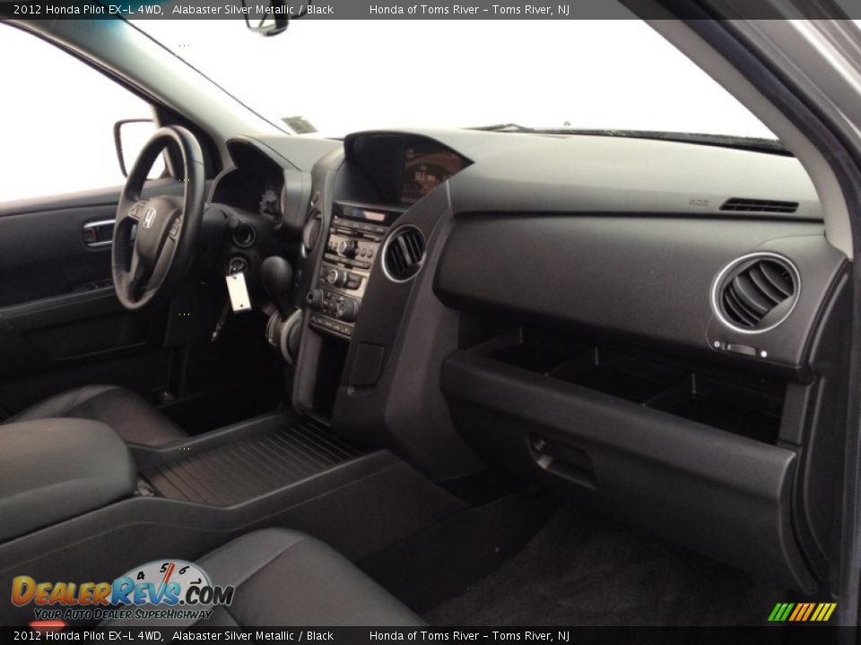 2012 Honda Pilot EX-L 4WD Alabaster Silver Metallic / Black Photo #29