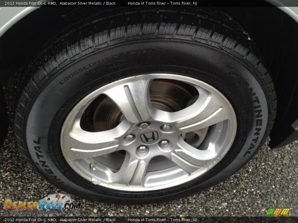 2012 Honda Pilot EX-L 4WD Alabaster Silver Metallic / Black Photo #31