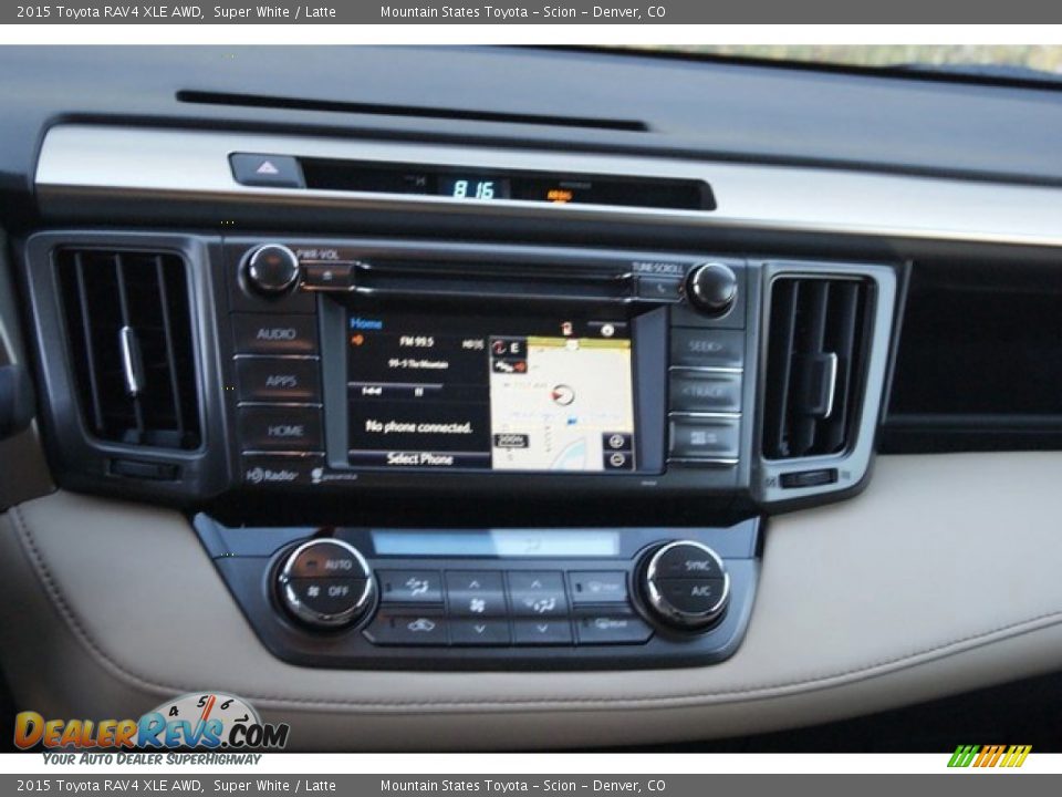 2015 Toyota RAV4 XLE AWD Super White / Latte Photo #6