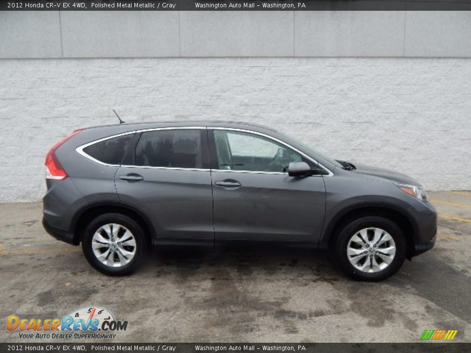 2012 Honda CR-V EX 4WD Polished Metal Metallic / Gray Photo #2