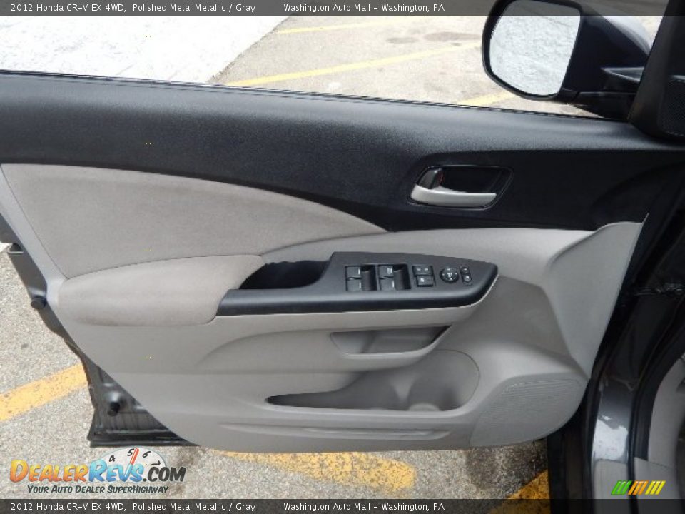 2012 Honda CR-V EX 4WD Polished Metal Metallic / Gray Photo #12