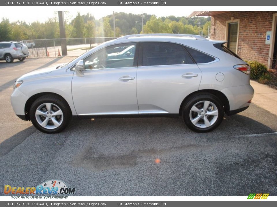 2011 Lexus RX 350 AWD Tungsten Silver Pearl / Light Gray Photo #2