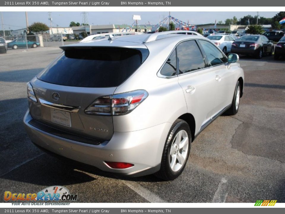 2011 Lexus RX 350 AWD Tungsten Silver Pearl / Light Gray Photo #5