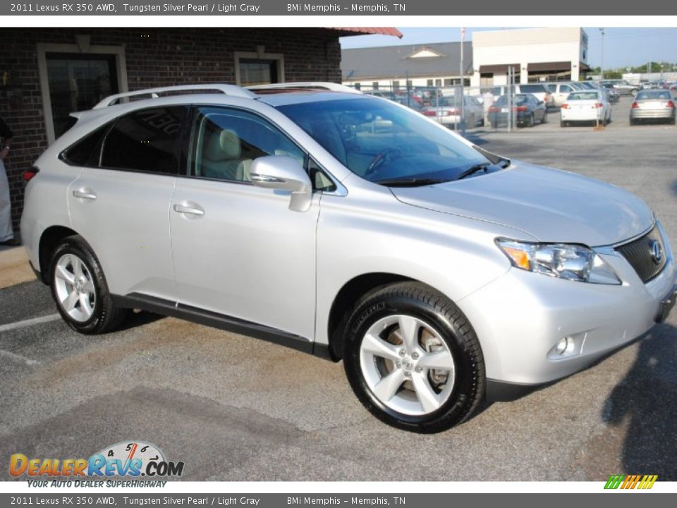 2011 Lexus RX 350 AWD Tungsten Silver Pearl / Light Gray Photo #7