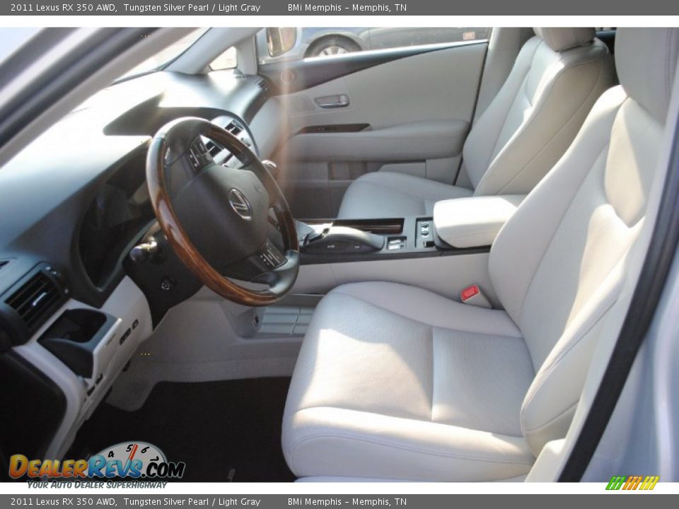 2011 Lexus RX 350 AWD Tungsten Silver Pearl / Light Gray Photo #10