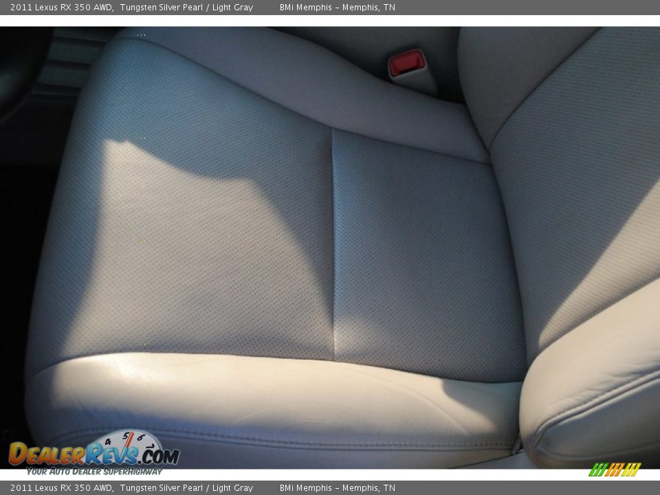 2011 Lexus RX 350 AWD Tungsten Silver Pearl / Light Gray Photo #11