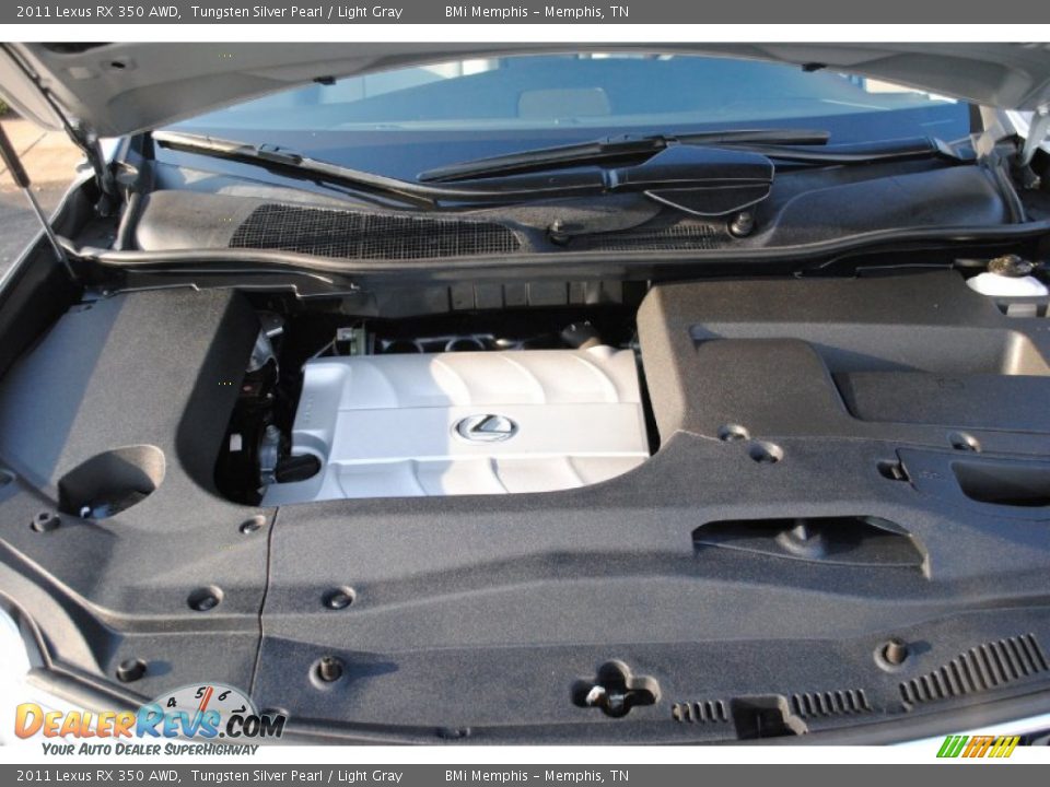2011 Lexus RX 350 AWD Tungsten Silver Pearl / Light Gray Photo #27