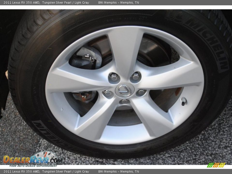 2011 Lexus RX 350 AWD Tungsten Silver Pearl / Light Gray Photo #29