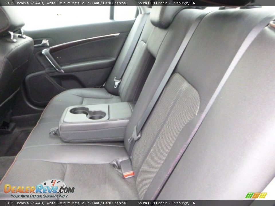 2012 Lincoln MKZ AWD White Platinum Metallic Tri-Coat / Dark Charcoal Photo #15