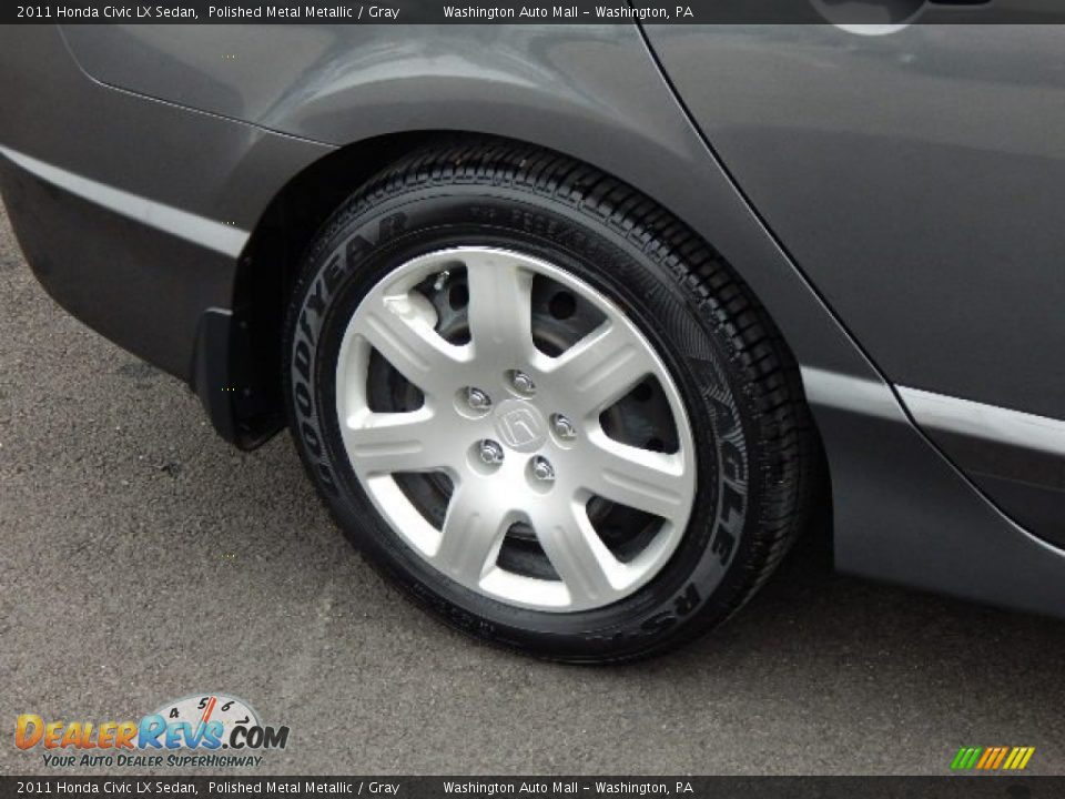 2011 Honda Civic LX Sedan Polished Metal Metallic / Gray Photo #3