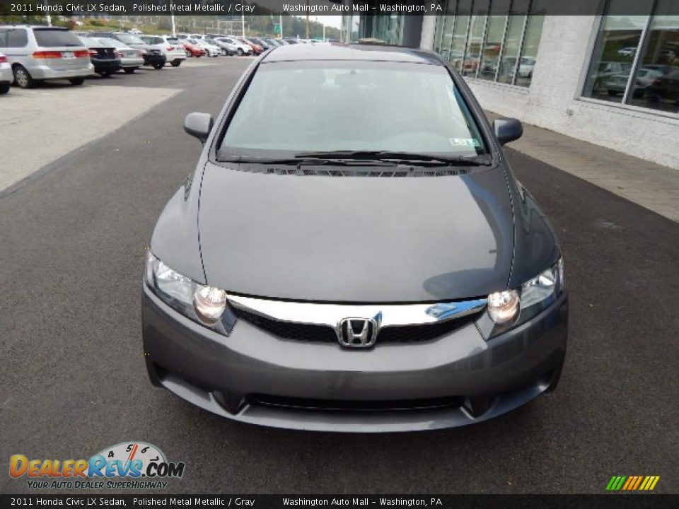 2011 Honda Civic LX Sedan Polished Metal Metallic / Gray Photo #4