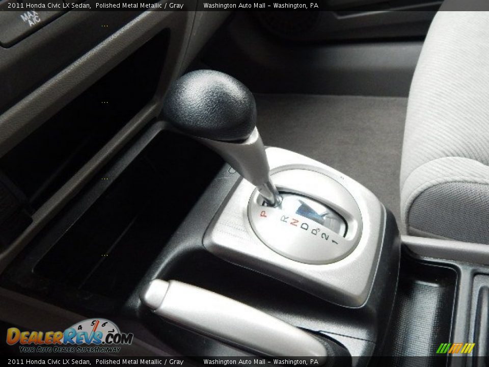 2011 Honda Civic LX Sedan Polished Metal Metallic / Gray Photo #14