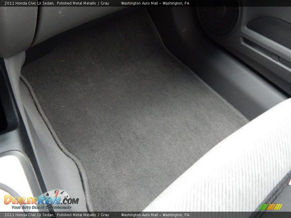 2011 Honda Civic LX Sedan Polished Metal Metallic / Gray Photo #15