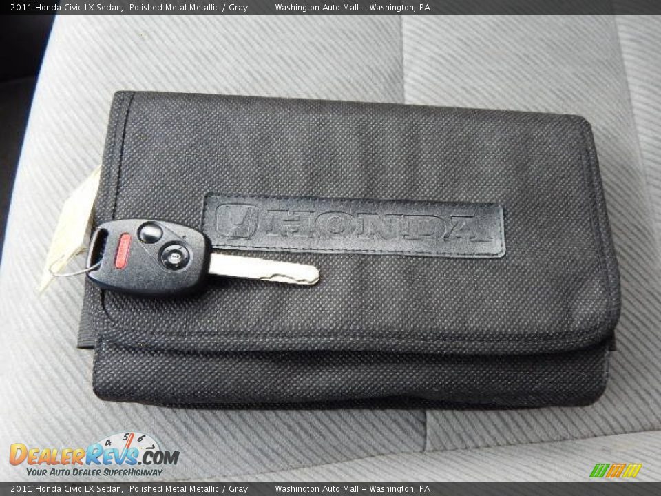 2011 Honda Civic LX Sedan Polished Metal Metallic / Gray Photo #18