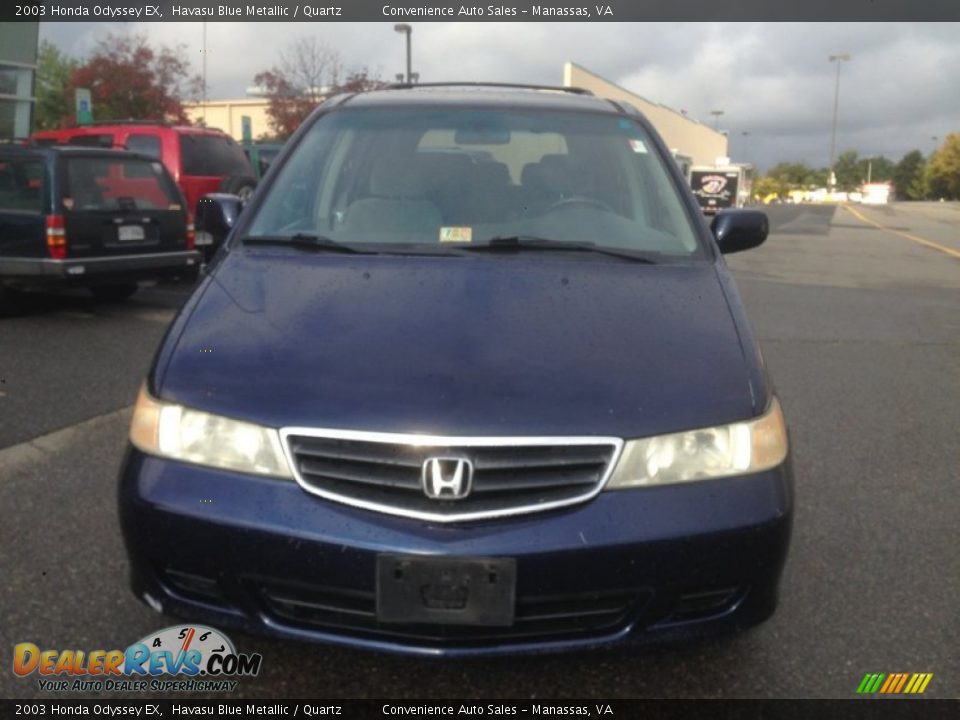 2003 Honda Odyssey EX Havasu Blue Metallic / Quartz Photo #2