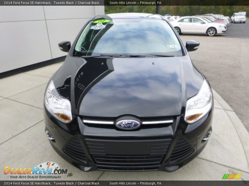 2014 Ford Focus SE Hatchback Tuxedo Black / Charcoal Black Photo #8