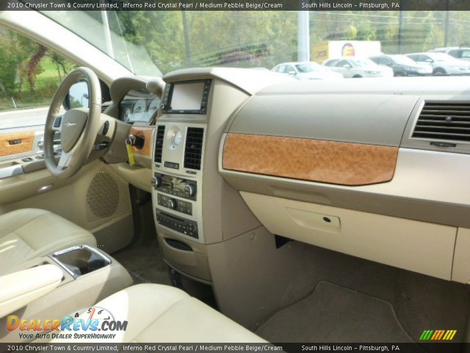 2010 Chrysler Town & Country Limited Inferno Red Crystal Pearl / Medium Pebble Beige/Cream Photo #11