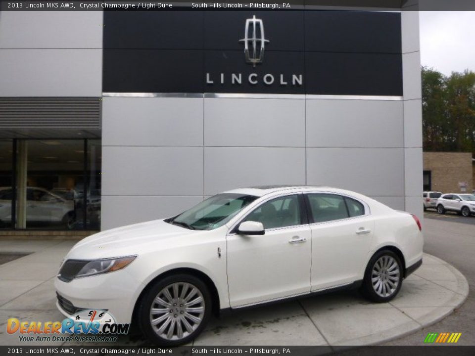 2013 Lincoln MKS AWD Crystal Champagne / Light Dune Photo #1