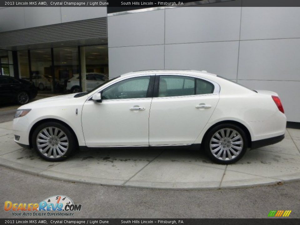 2013 Lincoln MKS AWD Crystal Champagne / Light Dune Photo #2