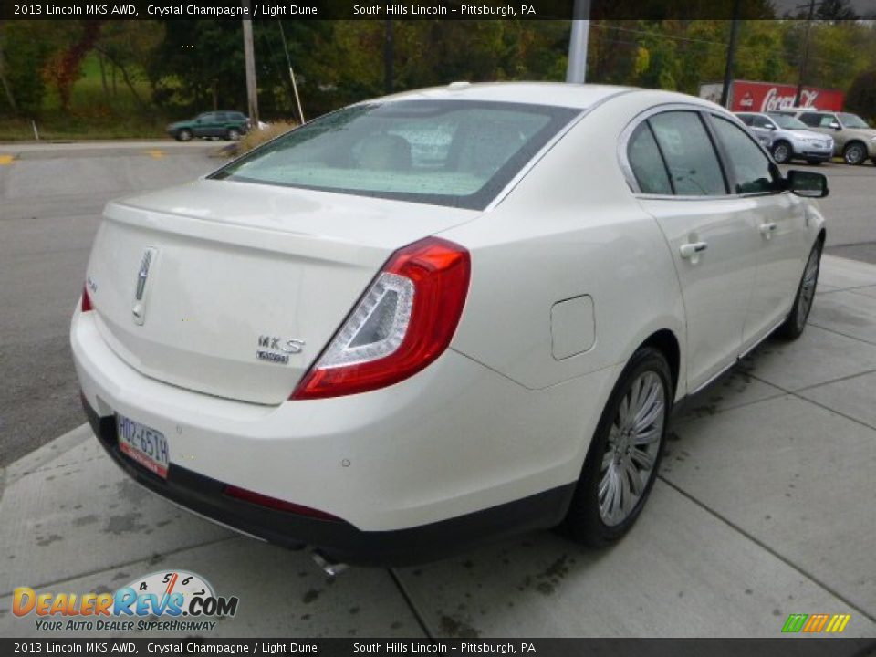 2013 Lincoln MKS AWD Crystal Champagne / Light Dune Photo #5