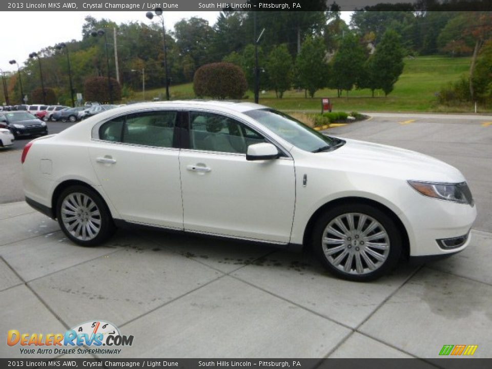 2013 Lincoln MKS AWD Crystal Champagne / Light Dune Photo #6