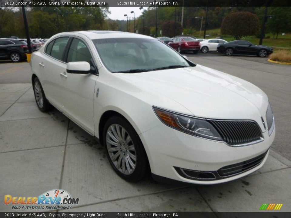 2013 Lincoln MKS AWD Crystal Champagne / Light Dune Photo #7
