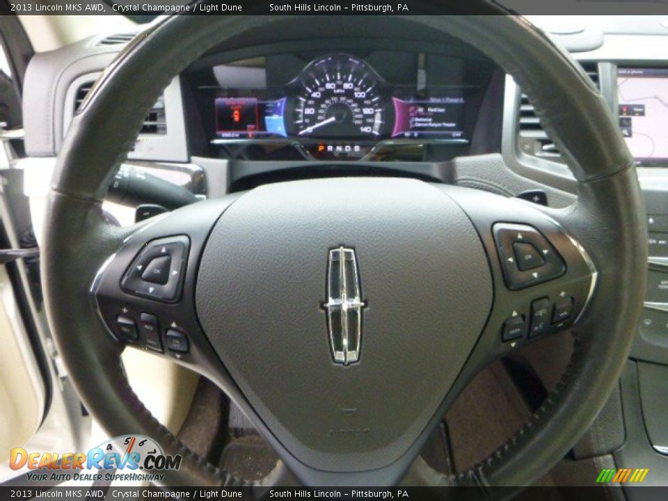 2013 Lincoln MKS AWD Crystal Champagne / Light Dune Photo #20
