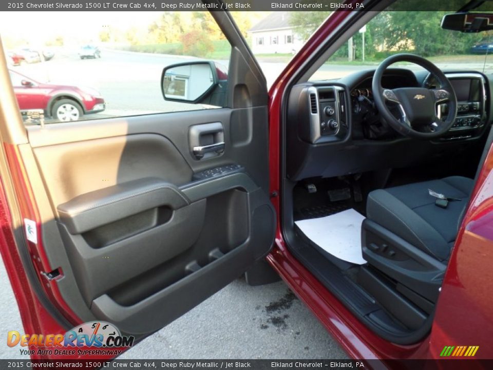 2015 Chevrolet Silverado 1500 LT Crew Cab 4x4 Deep Ruby Metallic / Jet Black Photo #12