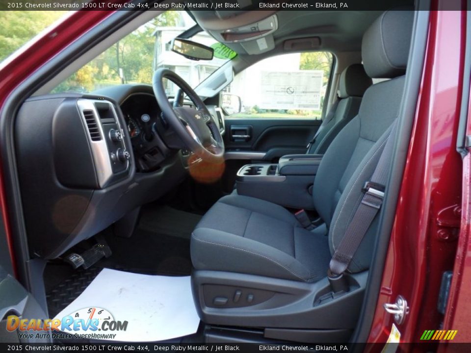 2015 Chevrolet Silverado 1500 LT Crew Cab 4x4 Deep Ruby Metallic / Jet Black Photo #15