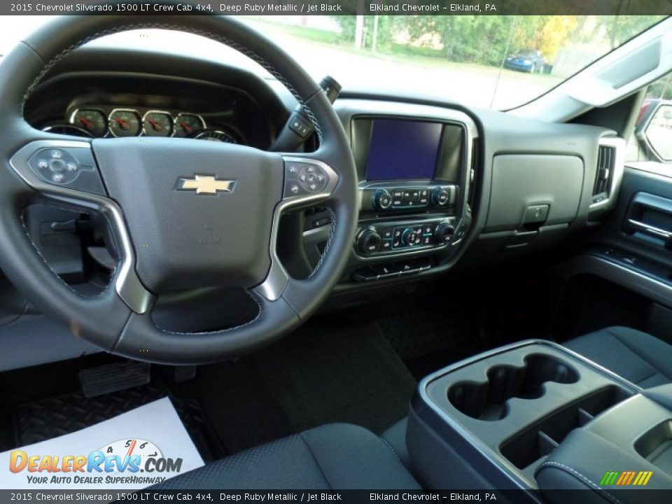 2015 Chevrolet Silverado 1500 LT Crew Cab 4x4 Deep Ruby Metallic / Jet Black Photo #16