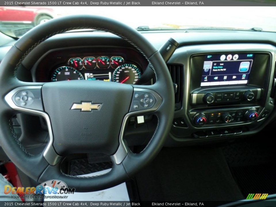 2015 Chevrolet Silverado 1500 LT Crew Cab 4x4 Deep Ruby Metallic / Jet Black Photo #18
