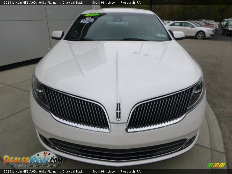 2013 Lincoln MKS AWD White Platinum / Charcoal Black Photo #8