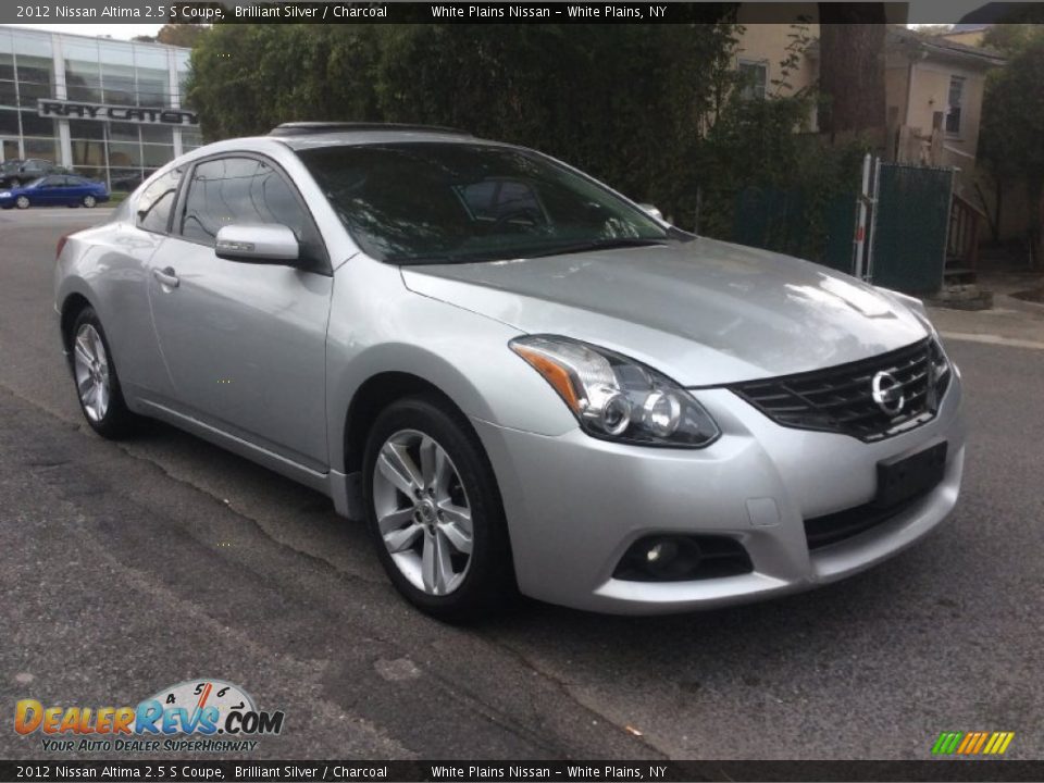 2012 Nissan Altima 2.5 S Coupe Brilliant Silver / Charcoal Photo #1