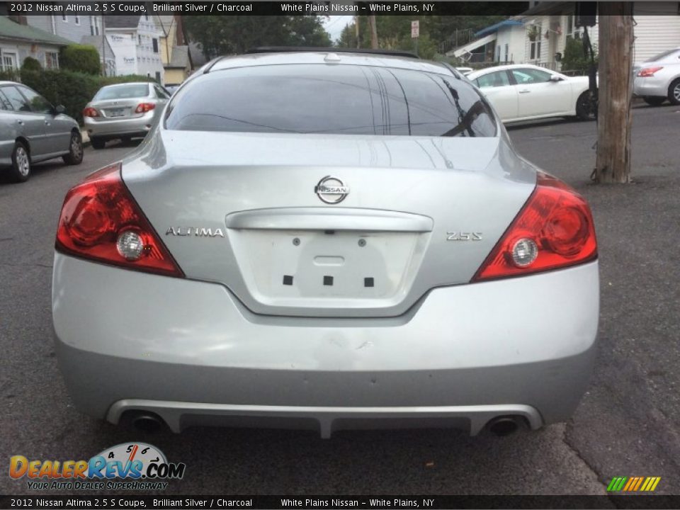 2012 Nissan Altima 2.5 S Coupe Brilliant Silver / Charcoal Photo #5