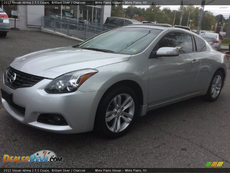 2012 Nissan Altima 2.5 S Coupe Brilliant Silver / Charcoal Photo #7