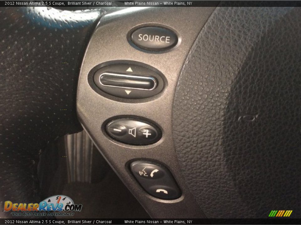 2012 Nissan Altima 2.5 S Coupe Brilliant Silver / Charcoal Photo #16
