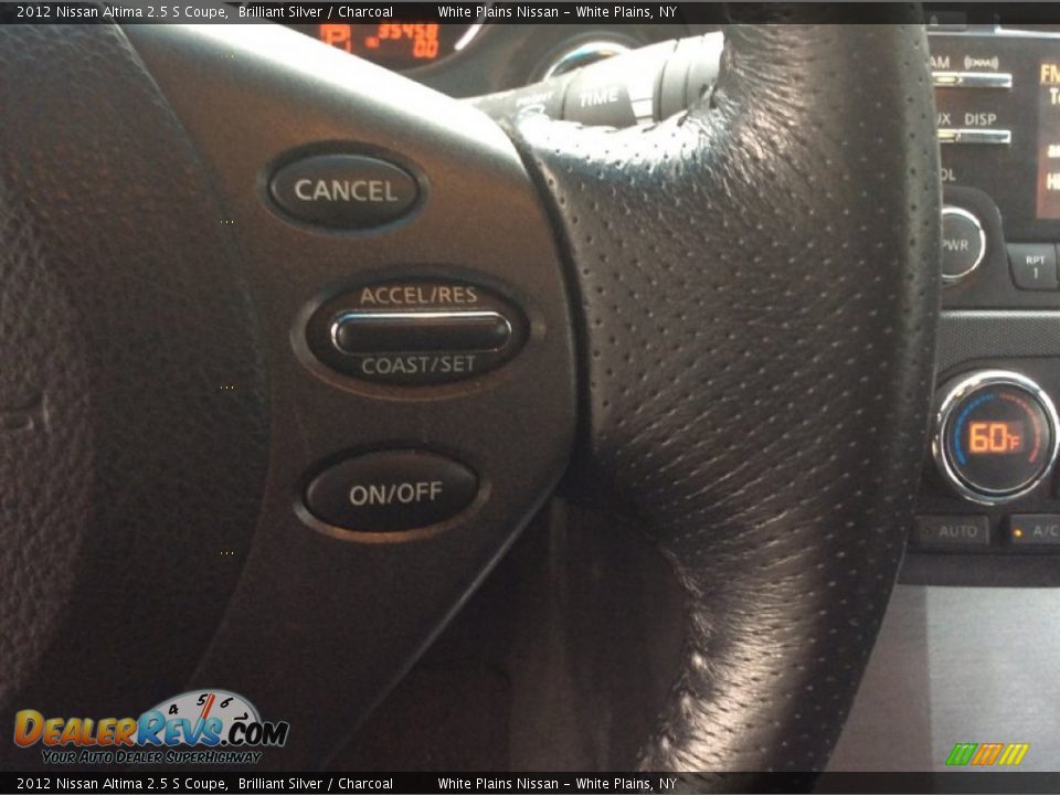 2012 Nissan Altima 2.5 S Coupe Brilliant Silver / Charcoal Photo #17