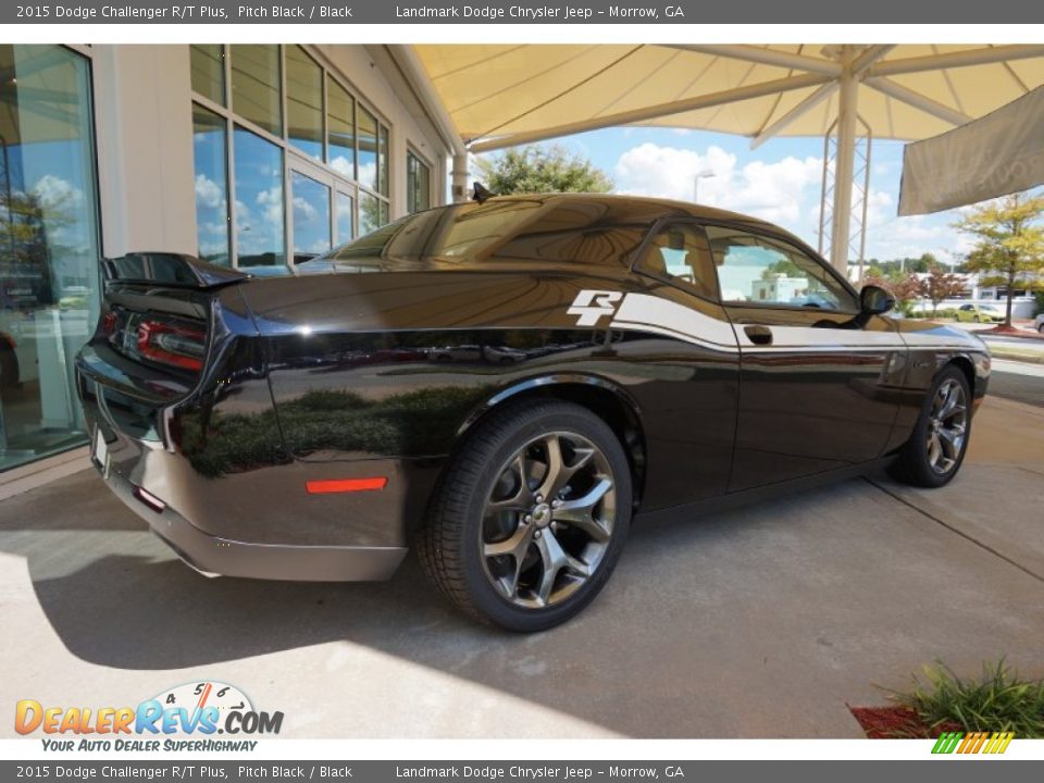 2015 Dodge Challenger R/T Plus Pitch Black / Black Photo #2