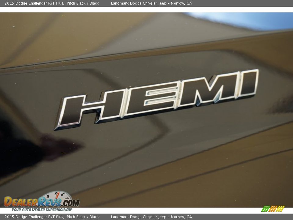 2015 Dodge Challenger R/T Plus Pitch Black / Black Photo #6