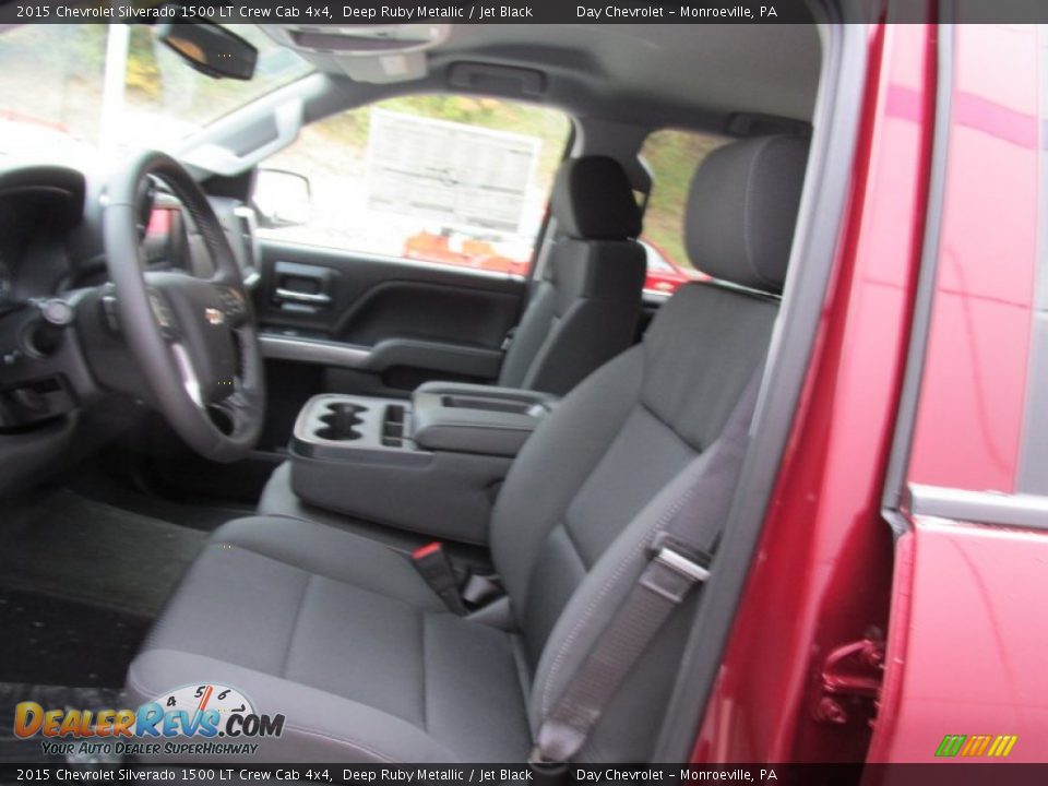 2015 Chevrolet Silverado 1500 LT Crew Cab 4x4 Deep Ruby Metallic / Jet Black Photo #13